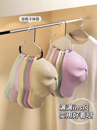 Multi-functional Hat and Bag Organizer Hanger for Closet