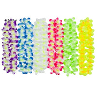 Hawaiian Polyester Fabric Party Colorful Lei Garland Set