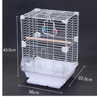 Large Metal Bird Cage for Parrots, Cockatiels, Peonies, and Other Small Birds