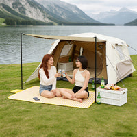 Automatic Pop-Up Inflatable Family Camping Tent with Thick Oxford Cloth, Waterproof, Sun Protection for Road Trips