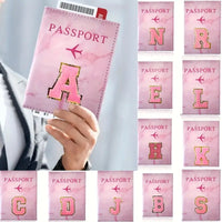 Fashion Initial Pattern Passport Holder - Travel-Friendly Portable Casual Card Holder