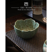 Ceramic Tea Wash Basin Water Bowl for Tea Ceremony Waste Water and Fruit Peels