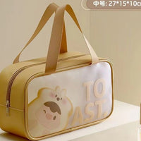 Portable Waterproof Travel Toiletry Bag for Women, Clear Cosmetic Organizer for Gym, Swimming, and Shower