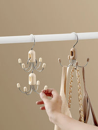 Foldable Multi-Claw Hanger for Bras, Tank Tops, Belts, and Accessories