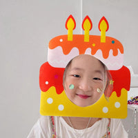 Children's Day Birthday Party Headgear Photo Props - Cake and Gift Box Designs