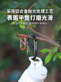 S-Type Zinc Alloy Carabiner Clip for Outdoor Backpacks and Keychains