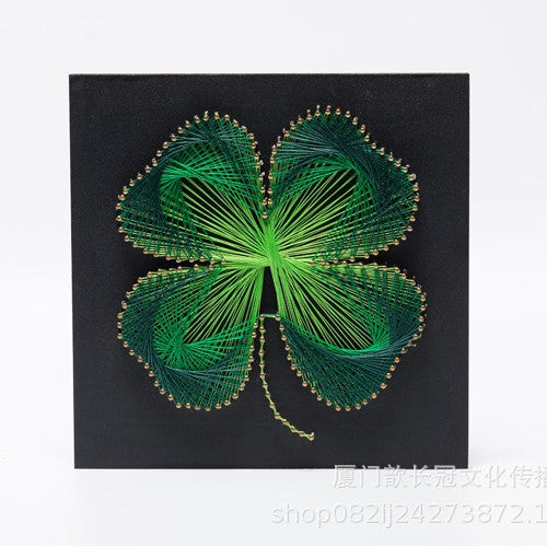 Four-Leaf Clover String Art Kit DIY Craft for Kids & Adults