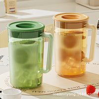 Cold Water Pitcher with Lid for Refrigerator, High Temperature Resistant Juice Beverage Dispenser