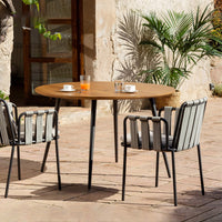 Outdoor Rattan Wicker Dining Set Patio Garden Balcony Furniture