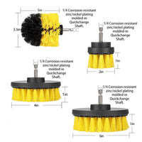 4-Piece Power Drill Brush Set for Cleaning, Polishing, and Rust Removal