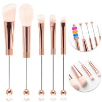 DIY Beaded Makeup Brush Set - Contour, Blush, Concealer, Eyeshadow, Eyebrow Brushes