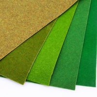 Miniature Landscape Architecture Model Grass Mat for Sand Table & Courtyard Scenes, Nylon Flocked Lawn Paper