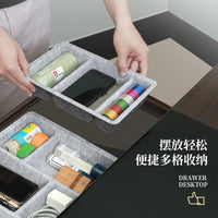 Felt Desk Drawer Organizer Tray with Storage Compartments