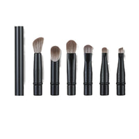 Portable Detachable Makeup Brush Set with Replaceable Heads and Storage Case