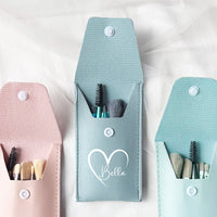 Personalized Waterproof Portable Makeup Brush Bag Travel Cosmetic Pouch