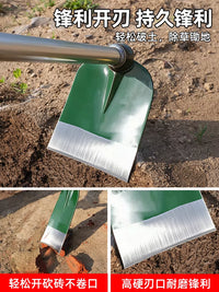 Manganese Steel Garden Hoe with Long Handle for Weeding and Cultivating