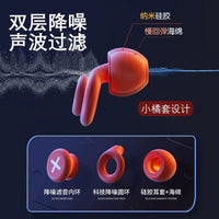 Noise Cancelling Earplugs for Sleep and Snoring, Reusable Silicone Ear Plugs for Sound Blocking