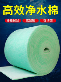 Aquarium Filter Media Cotton Roll for Fish Tank Water Purification, High-Density Thickened Biochemical Filter Pad