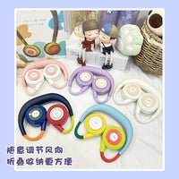 Portable USB Rechargeable Bladeless Neck Fan for Students and Office
