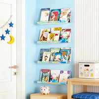 Acrylic Floating Wall Shelf Invisible Display Rack for Collectibles and Decor