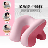 Office Desk Nap Pillow for Students and Adults, Ergonomic Head and Neck Support Cushion for Lunch Break Sleep