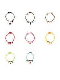 Christmas Pet Collar DIY Kit for Cats and Dogs - Adjustable Cartoon Candy Cane Design