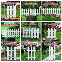 Outdoor PVC Garden Fence Panel for Flower Beds and Yards