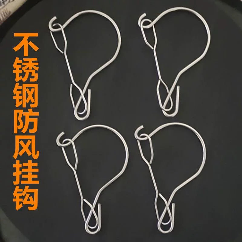 Rotating Windproof Stainless Steel S-Hook for Outdoor Hanging Baskets and Lanterns