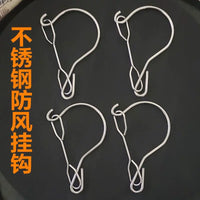 Rotating Windproof Stainless Steel S-Hook for Outdoor Hanging Baskets and Lanterns