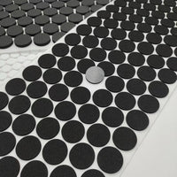 Self-Adhesive EVA Anti-Slip Furniture Pads for Tables and Chairs, Black Grid Foam Mats