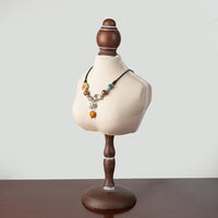 Versatile Solid Color Necklace Jewelry Display Stand Mannequin Bust Holder