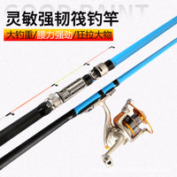 Soft Tail Raft Fishing Rod with Casting Reel Set for Boat and Shore Fishing