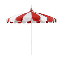 Outdoor Beach Umbrella UV Protection 12-Rib Patio Sunshade with Optional Logo Printing
