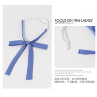 Pre-tied Solid Color JK Uniform Bow Tie Necktie for Women