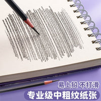 A4 Sketchbook Thickened Drawing Pad for Artists and Students, Oil Painting Style Art Book