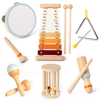 Orff Montessori Wooden Musical Instrument Set for Early Childhood Education