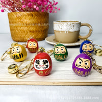 Cute Daruma Doll Keychain Pendant for Bags and Keys