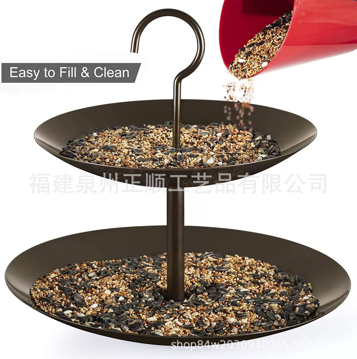 Outdoor Hanging Metal Wild Bird Feeder for Garden Decoration