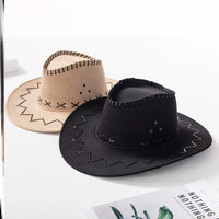 Western Cowboy Hat and Bandana Set for Kids and Adults