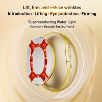 EMS Microcurrent Facial Massager with LED Light Therapy and Vibration for Face Lifting