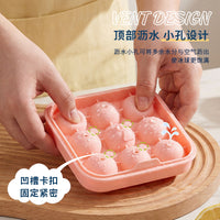 9-Cavity Silicone Ice Ball Mold for Whiskey and Cocktails