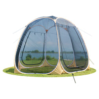 Transparent Starry Sky Hexagonal Camping Tent for 4-6 People, Waterproof PVC Outdoor Shelter