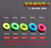 Fishing Rod Stop O-Rings Non-Slip Rubber Rings for Fishing Rods