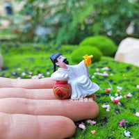 Miniature Chinese Ancient Style Li Bai Figure Model Ornament for Micro Landscape Bonsai DIY Decor