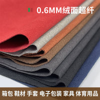 0.6mm Suede Microfiber Leather Fabric for Bags, Shoes, Gloves & Packaging