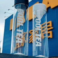 Portable Cold Brew Tea Bottle with Filter, 400ml/500ml Plastic Water Bottle for Sports and Travel