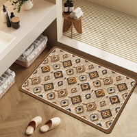 American Style Diatomaceous Earth Bath Mat, Super Absorbent Quick Dry Non-Slip Floor Mat for Bathroom