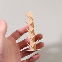 Dollhouse Miniature Bookshelf Model Storage Rack for Play House Scene Decor
