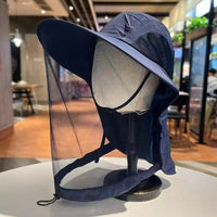 Outdoor Anti-Mosquito Fishing Hat with Neck Flap and Mesh Net for Men and Women