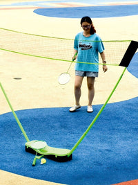 Portable Badminton Net Set for Outdoor and Indoor Play, 3M Adjustable Height
